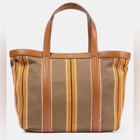 Toteme Handbags - Toteme Striped Canvas Tote Bag